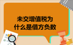  未交增值税为什么是借方负数